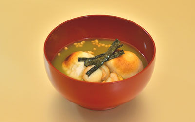 お雑煮　Ｇシックスの玄米スープ仕立て