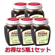 ミキプルーン????プルーンエキストラクト　［正規品］5瓶《栄養補助食品》三基